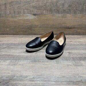 Geox Black Leather Flat Women's Size EU 38.5